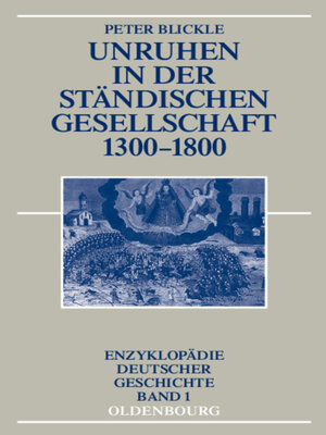 cover image of Unruhen in der ständischen Gesellschaft 1300-1800